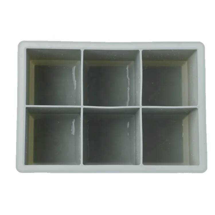 Bar Tool  6 Cubes Silicone Ice Cube Tray Ice Cube Mould Ice Maker