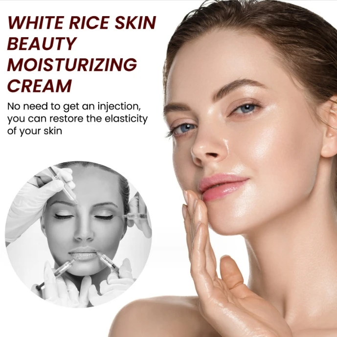 White Rice Whitening Face Cream Anti Aging Fade Fine Lines Melanin Pigment Remover Wrinkles Improve Dull Moisturizing Skin Care
