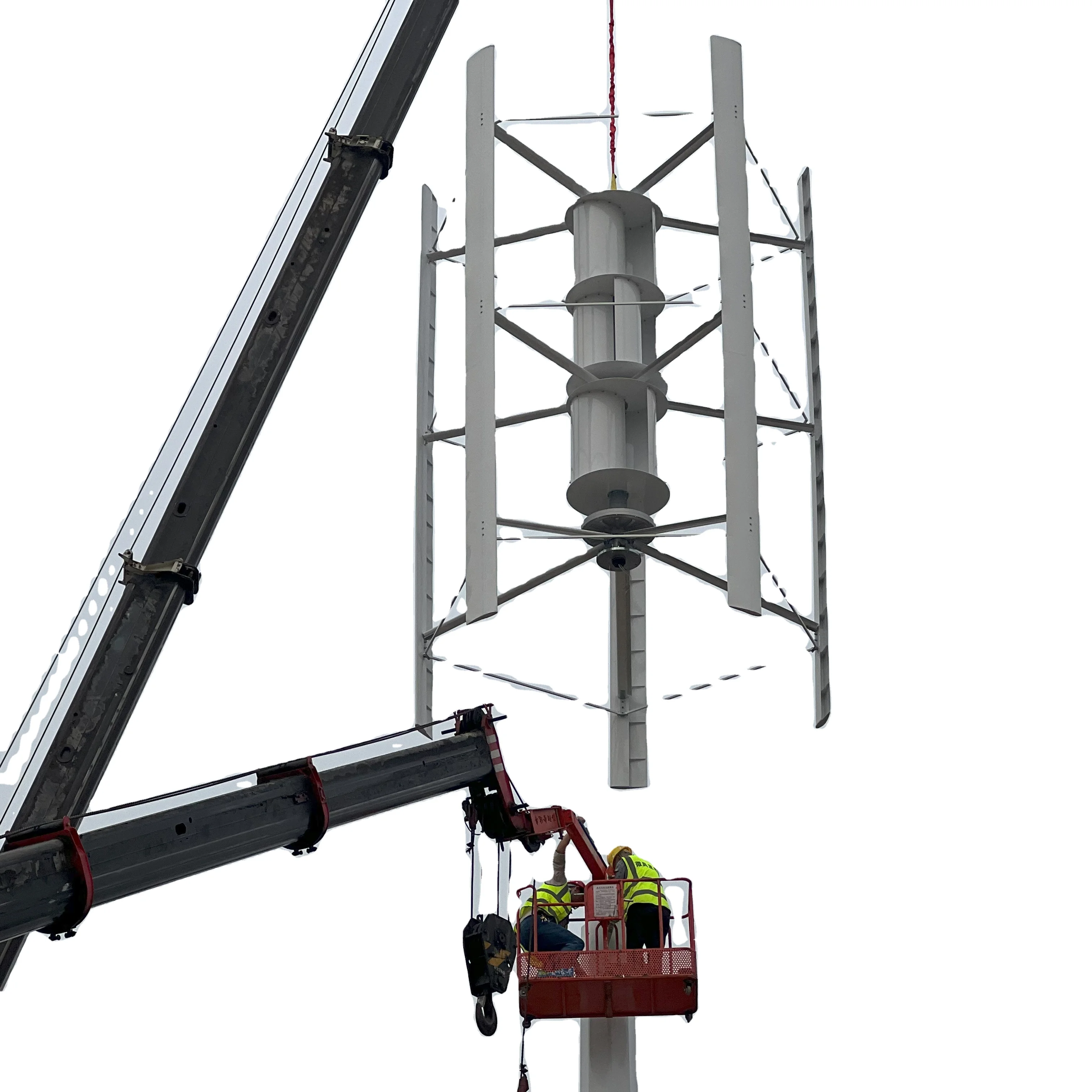 Hot Sale 220V 480V H Type Wind Turbin Generator 50KW 100kw Vertical Wind Turbine