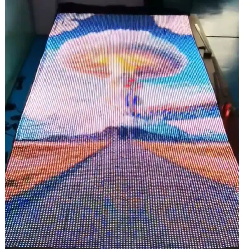 2024 new portable customized size projection light LED Vision Flag Light P35(MM) for Stage High Performance Product