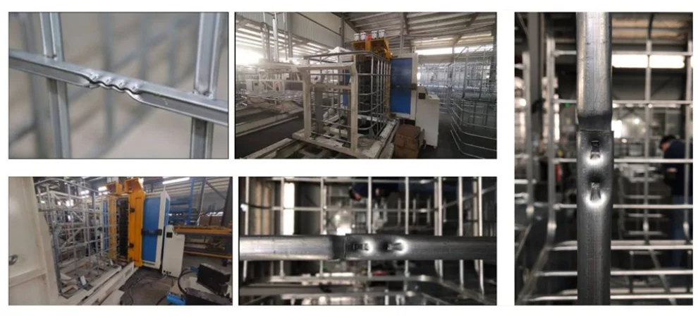 Hwashi IBC Tank Stainless Steel Tubular Cage Automatic Base Welding Machine For intermediate bulk container production line.