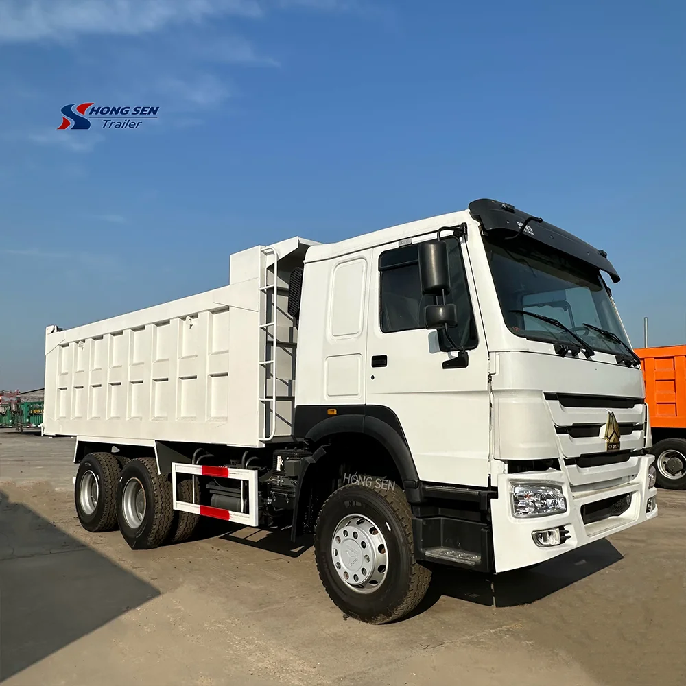 Used New 6*4 Howo Dump Truck 400HP Manual Drive Rear Axle Isuzu Make Euro 2 Emission Standard Building Material Transportation