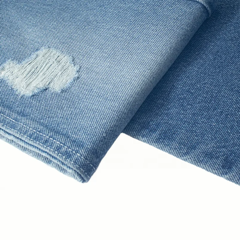 Cheap wholesale stretch twill jean knitted denim fabric