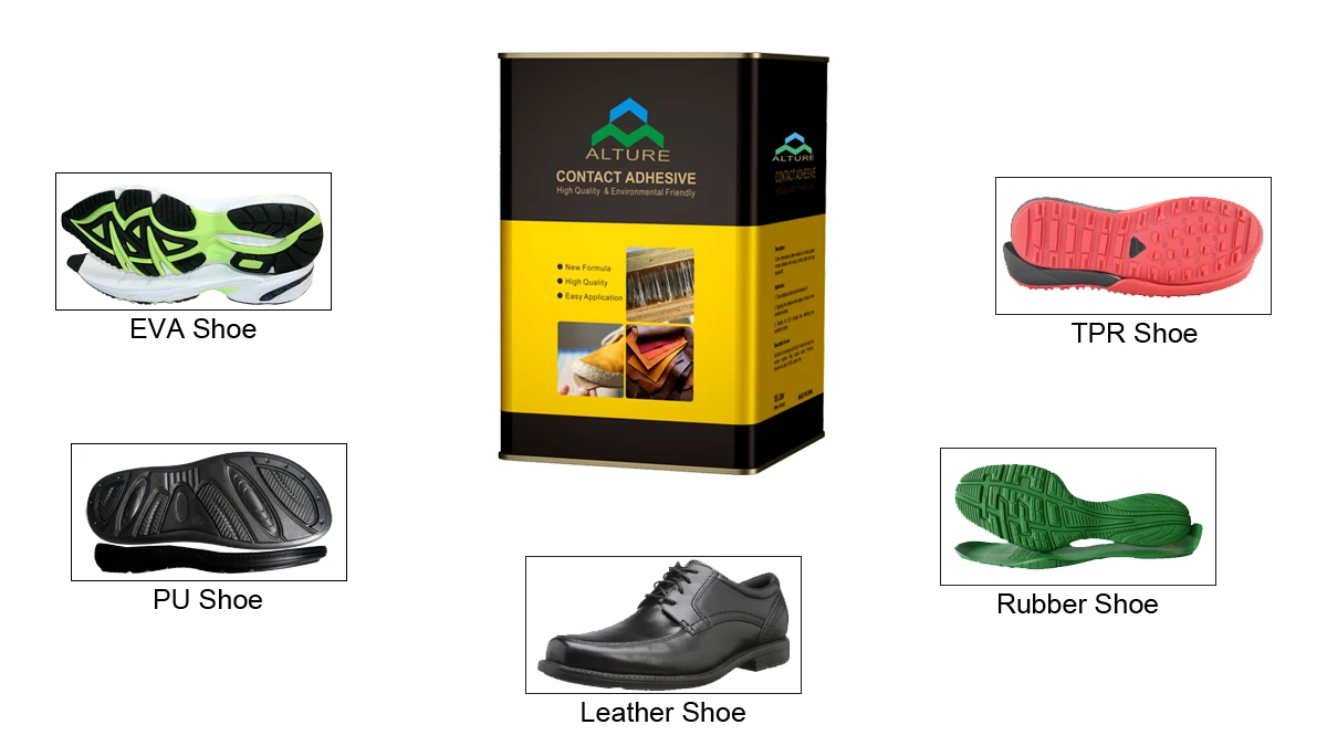 Alture Fast Dry Strong Strength solvent based adhesive for Shoe pads shoe insole lamination