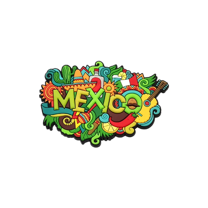 High quality promotion custom Mexico City tourist souvenir refrigerator sticker Souvenir refrigerator sticker