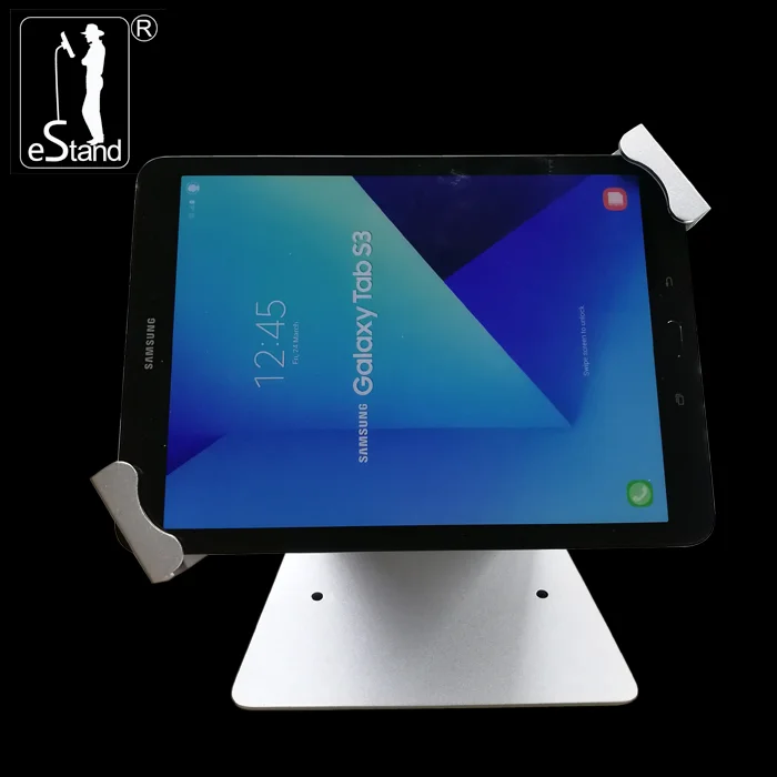 eStand 24012Q rotating diagonal anti-theft lockable display universal stand for 7-10.5 inch tablet PC