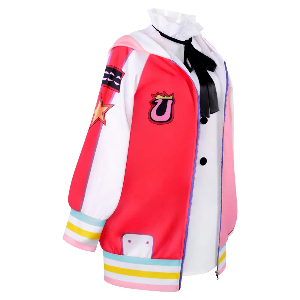 Anime Cosplay Costume Film Red Uta Women Cute Dress Uniform Halloween Party Jackets Coat Dresses Suit