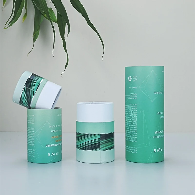 Food Grade Package Shaker Cardboard Paper Tube Spice Salt Packaging Kraft Shaker Paper Tube