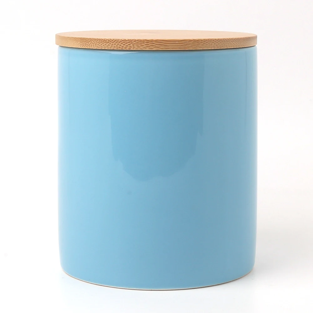 48oz Ceramic Porcelain Dolomite Custom Design Coffee Bean Canister Jar Container Storage Sets