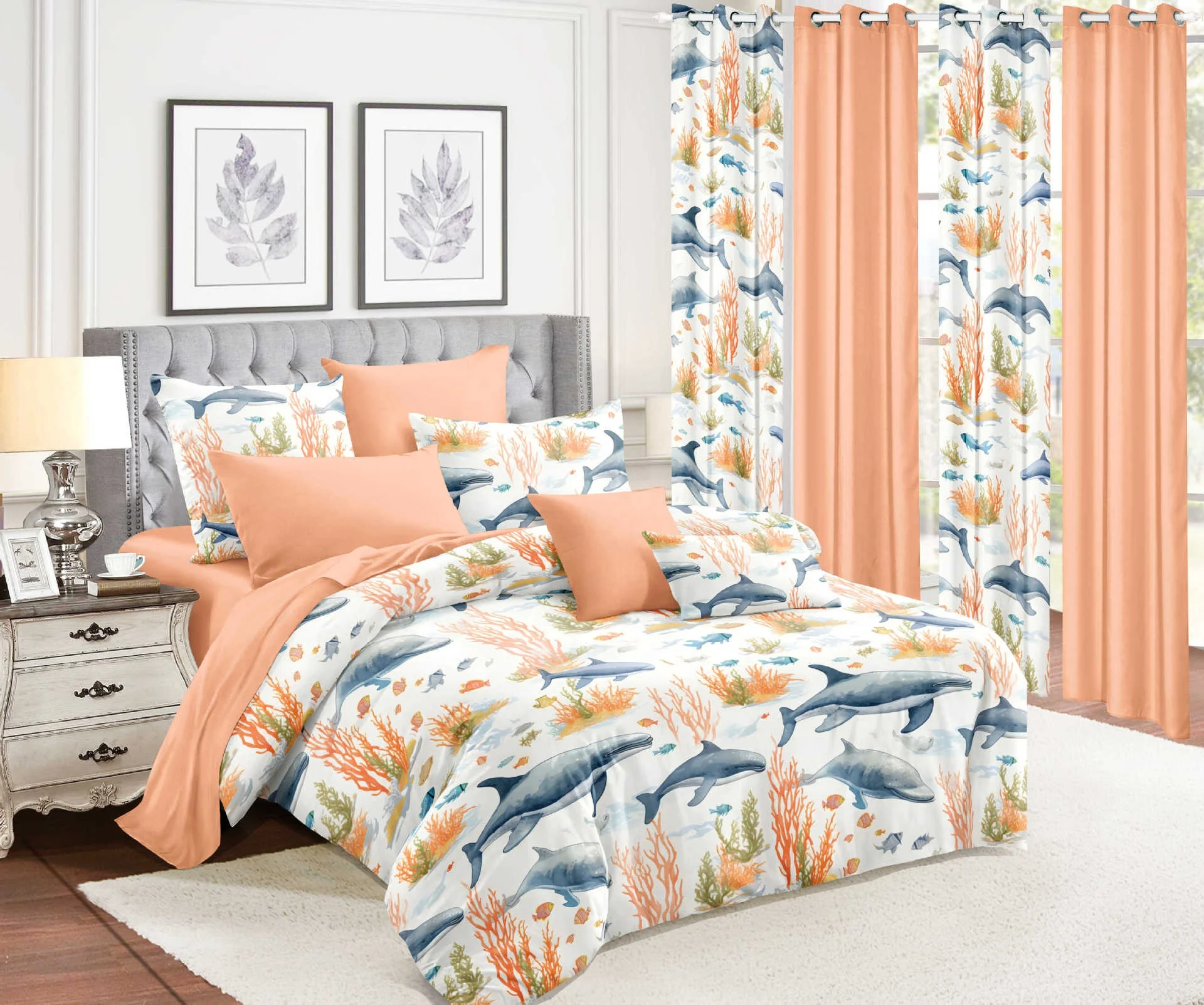 factory direct wholesale online floral printed 13 pc in 1 bedroom bed bedsheet blanket cover curtain bedding set