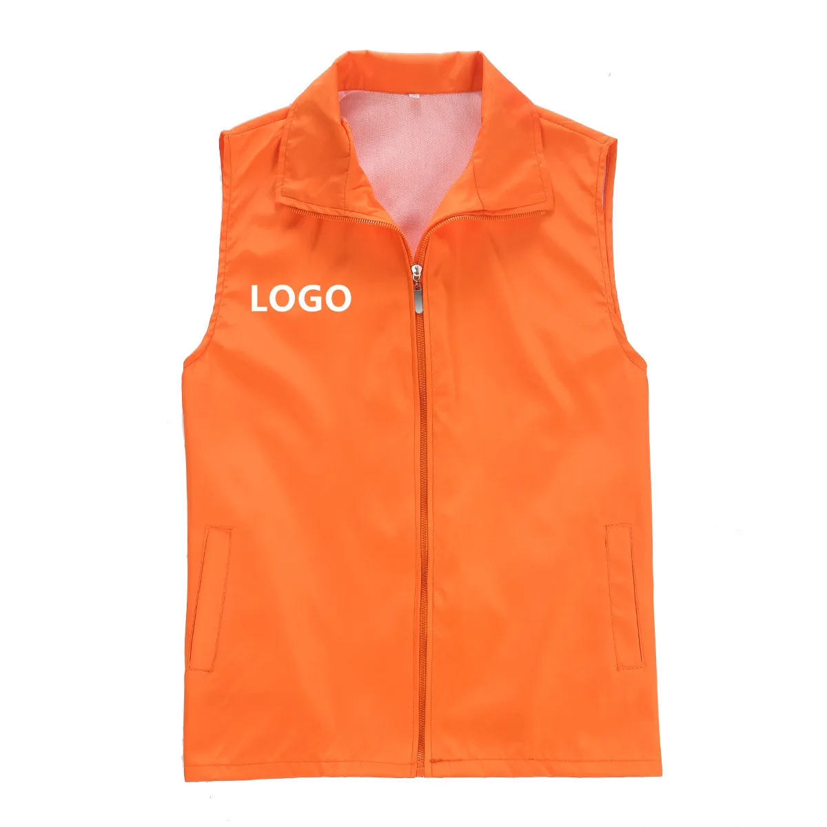 Amazon best seller volunteer printed overalls activity custom logo advertising campaign vest