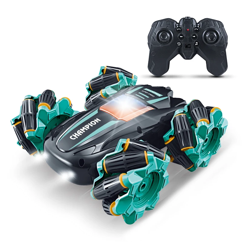 Дешевый Новый Тип пульта дистанционного управления двухсторонний с легким трюком Высокоскоростной игрушечный Радиоуправляемый электромобиль для детей