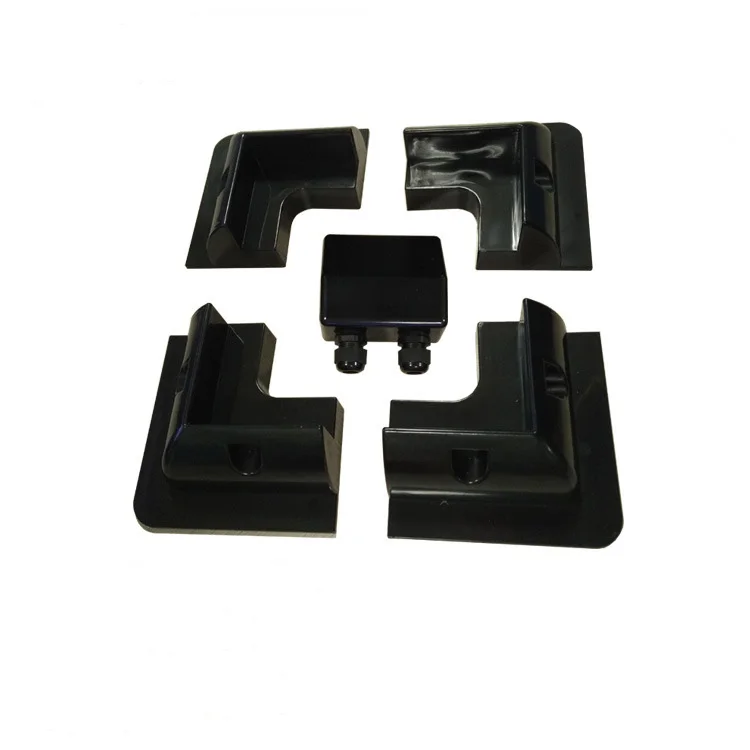 CORIGY Qualified black plastic abs caravans solar panel mounting brackets for Camper RV Yacht roof