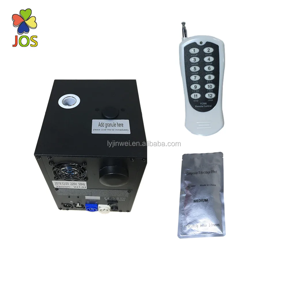 2 piece 600w ice fountain fireworks  remote control fountain machine with air case