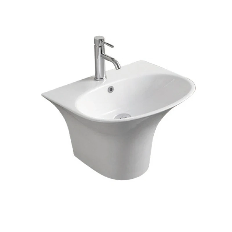 Sauqre Shape Ceramic Wall hung Wash Basins  Bathroom Sink