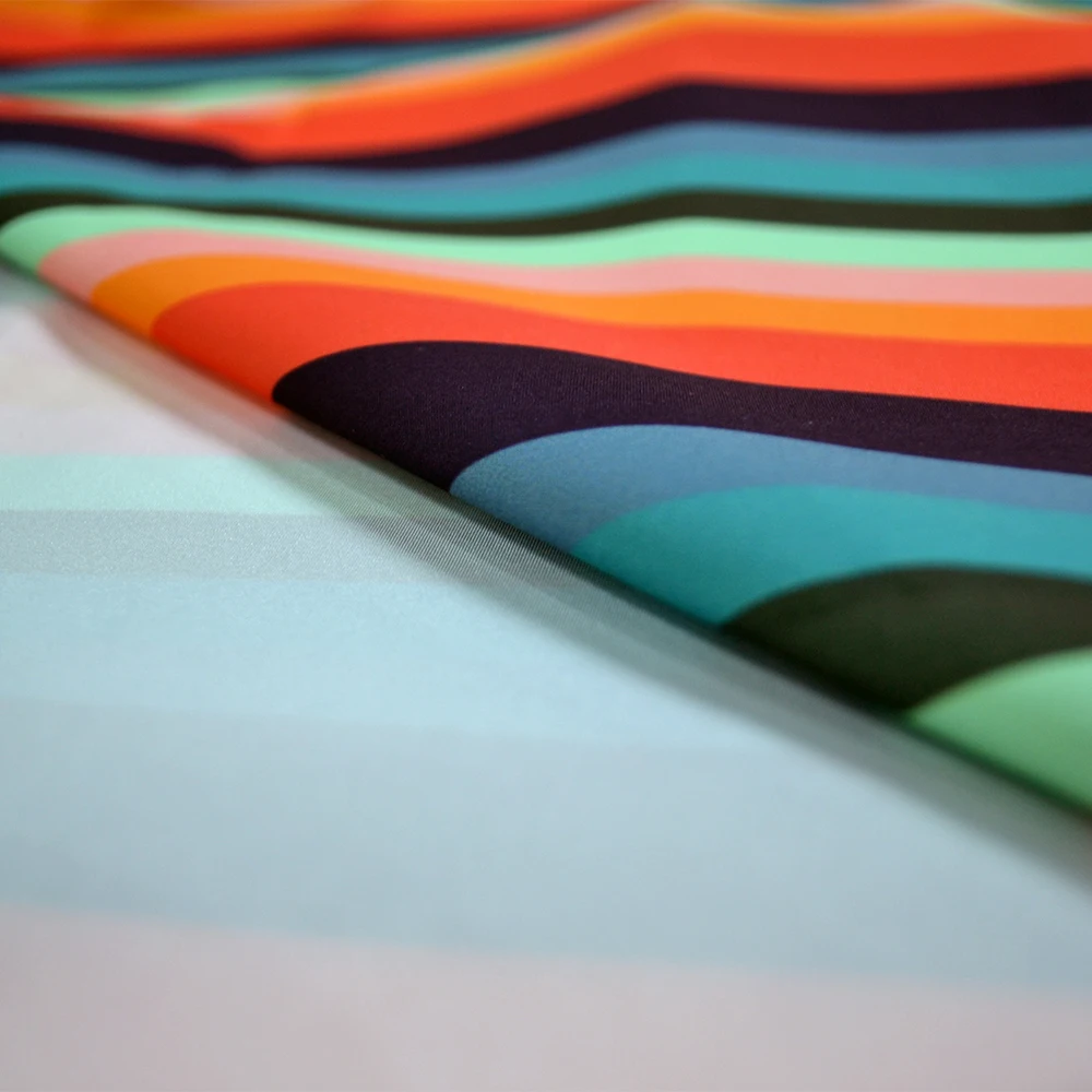 No MOQ Custom Print 95% polyester5%spandex DBP Double Brushed Poly Fabric Digital Printed Fabric For Garment