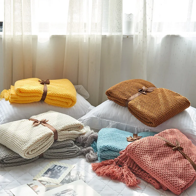 2021 Top Seller Home Custom Baby Adult Soft Cable Kit Super Soft Weighted Throw Blanket