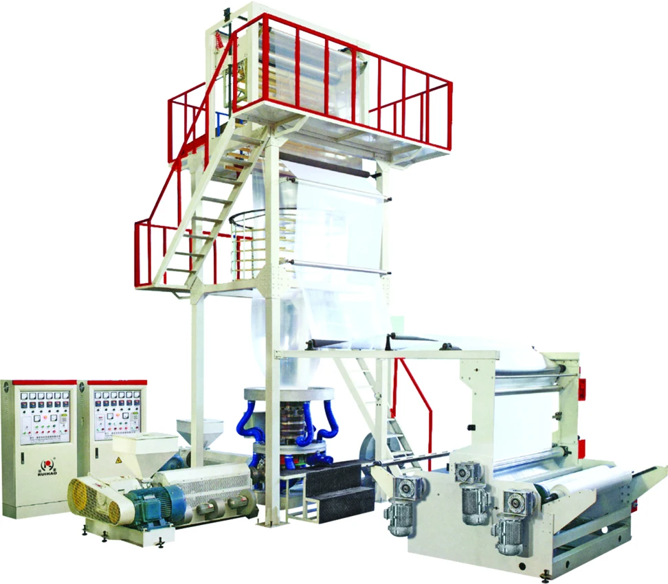 
Three Layer Co-Extrusion Rotary Die Film Blowing Plant 