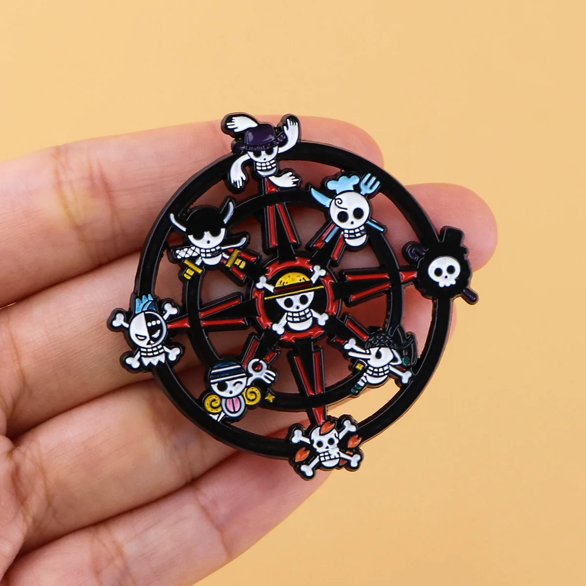 Cartoon Anime Hard Enamel Pin Luffy Zoro Sanji Law Badge Brooch Backpack Hat Enamel Pins Accessories Friends Gift Fans Gift