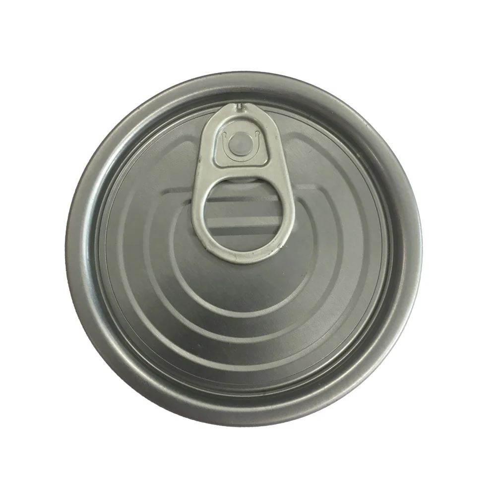 Tin metal food can cans easy open lid