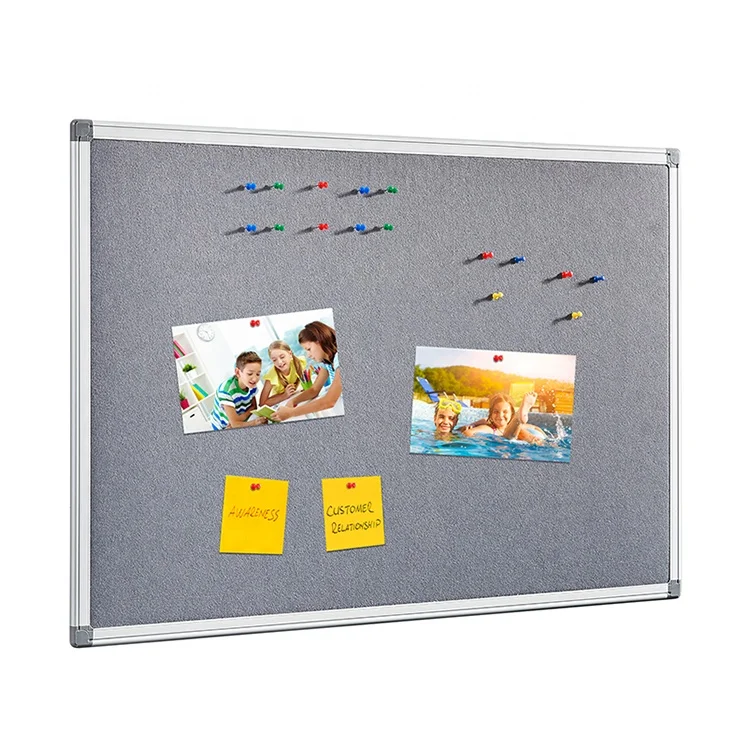 Wholesale price standard bulletin board sizes aluminum frame notice board indoor cork bulletin board