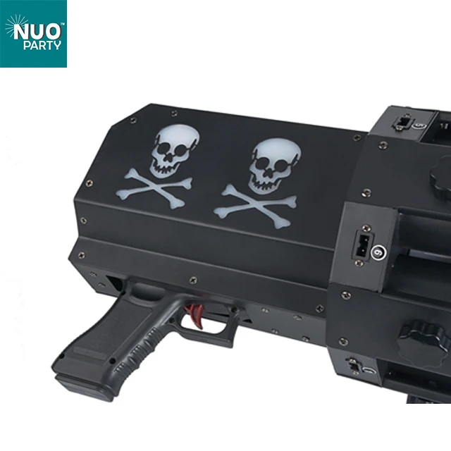 6 heads confetti gun with LED