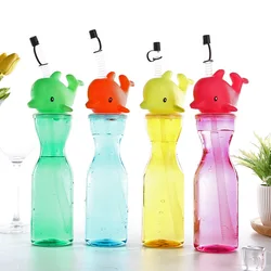 PET Led Light Up Yard Cups Plastic Sluch Ice Drink Yard Cup 500ml With Straw