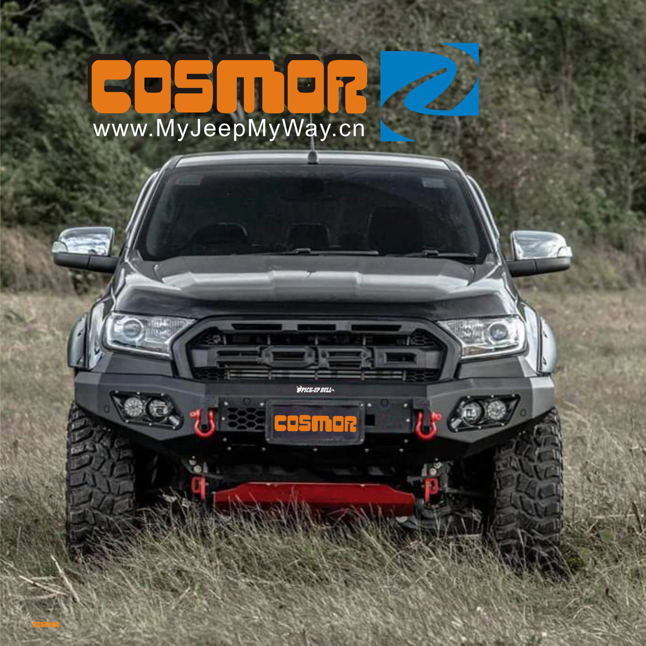  Алюминиевый передний бампер для Ford Ranger T6