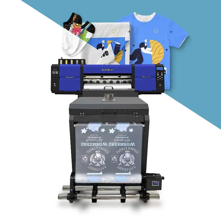 High-end t-shirt print machine dtf printers roll to pet film printing for any kinds of