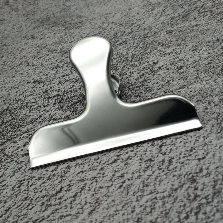 Stainless Steel Metal Spring Memo Clipboard Photo Chip Food Bag Paper Clip