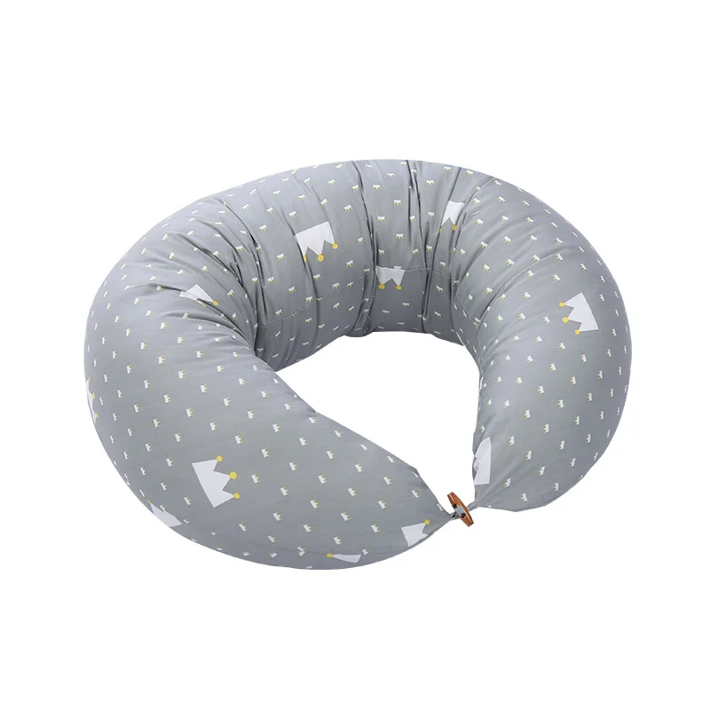 High quality design logo indoor star pattern removable lightweight baby breast feeding pillow