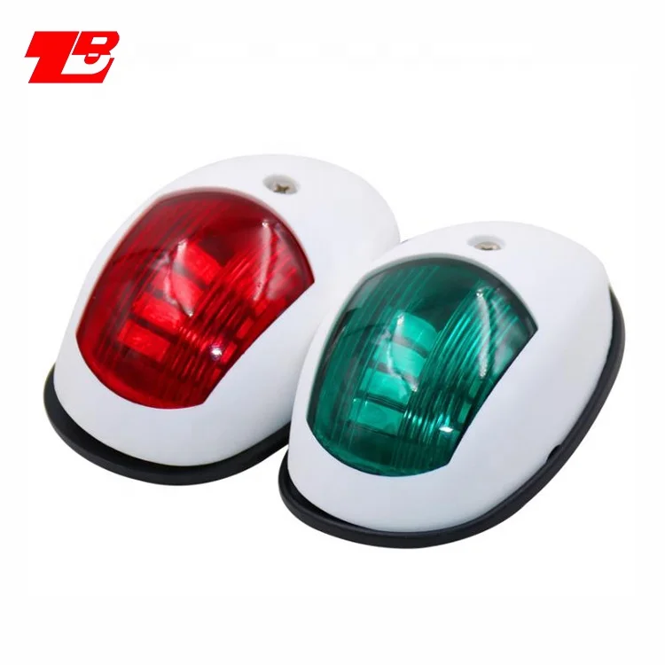 12V 8 LED Red Green Navigation Lamp Side Marker Light Clearance Light for Truck Trailer Boat Lorry Van RV