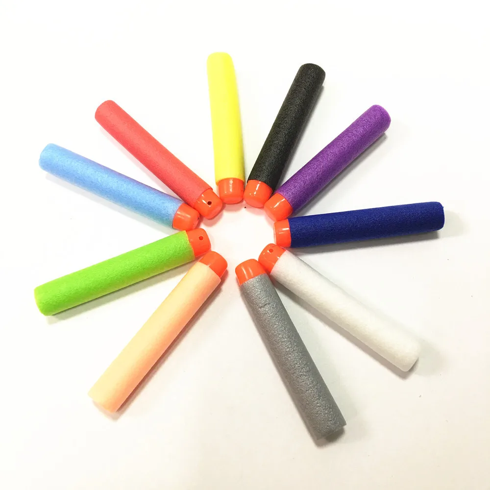 100/50pcs 7.2cm Refill Darts Bullets for airsoft gun Children Toy Gun Soft Bullet Foam Guns Accessories