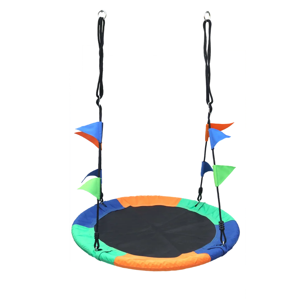 
Outdoor Oxford Cloth Swing Seat Kid Spider Web Swing Color Child Round Net Swing 