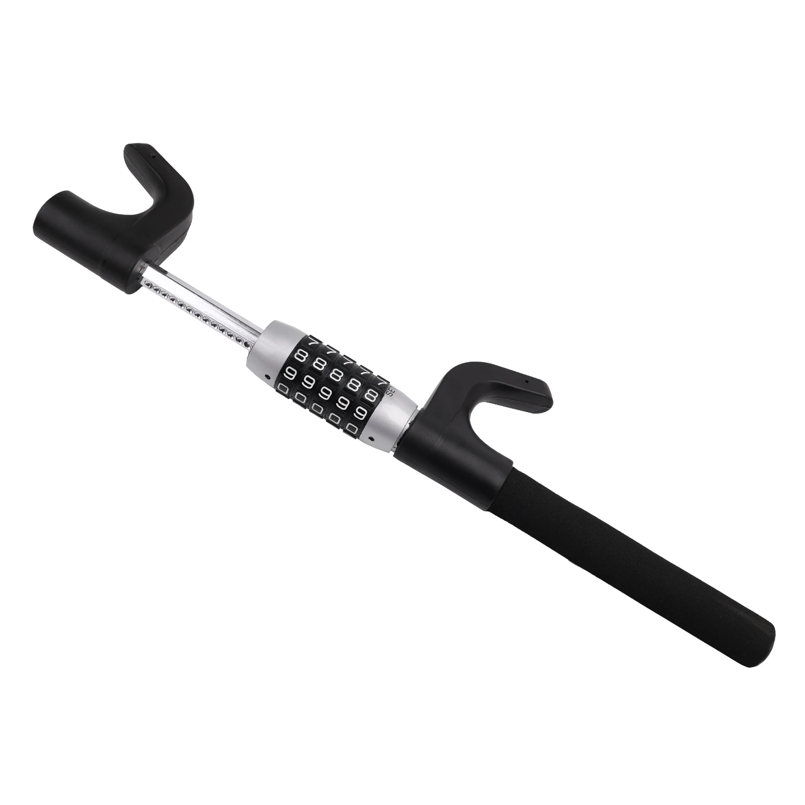 Steering Wheel Lock Anti Theft Car Device, Universal Vehicle Lock Keyless Password Code,Heavy Duty Retractable Car Security Lock