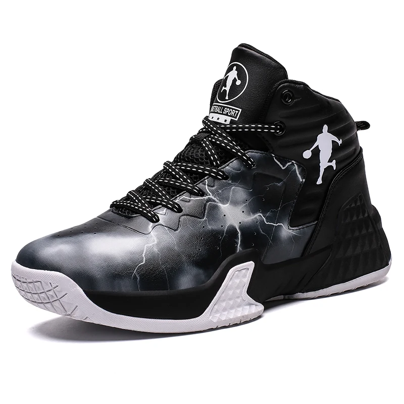 Basketbol Ayakkabisi Custom OEM Supported Anti-Slip Lightweight Air Cushion Men Breathable Basketball Shoes