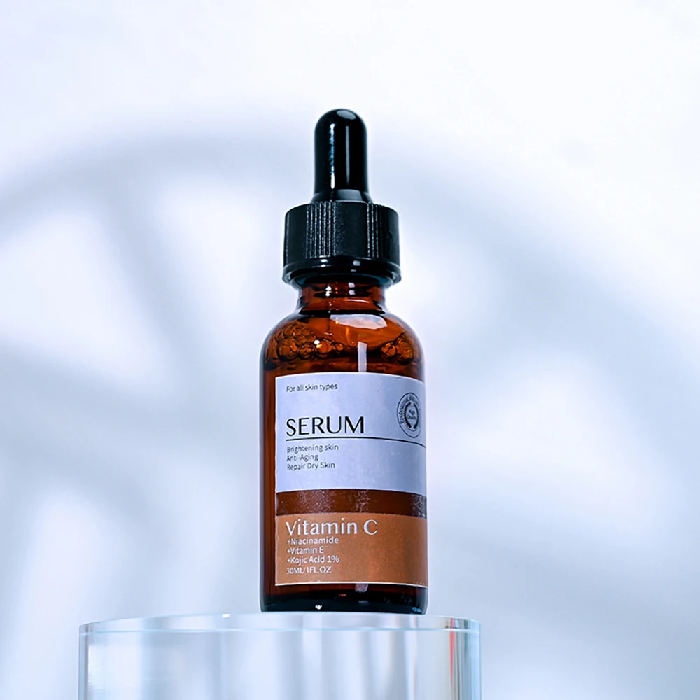 AiXin Private Label 30ML Soothing Nourishing Anti Aging Whitening Skin Vitamin E Niacinamide Serum Kojic Acid Vitamin C Serum