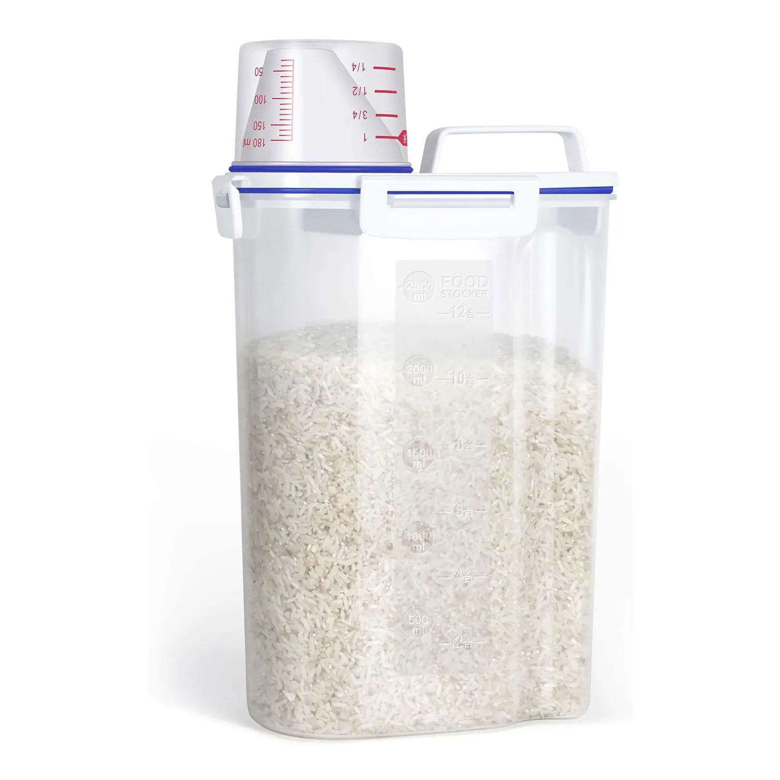 Pantry Storage Organization Airtight Dry Food Container Small 5 Lbs Cereal Dispenser Rice Bucket Tank Rice Storage Container Bin