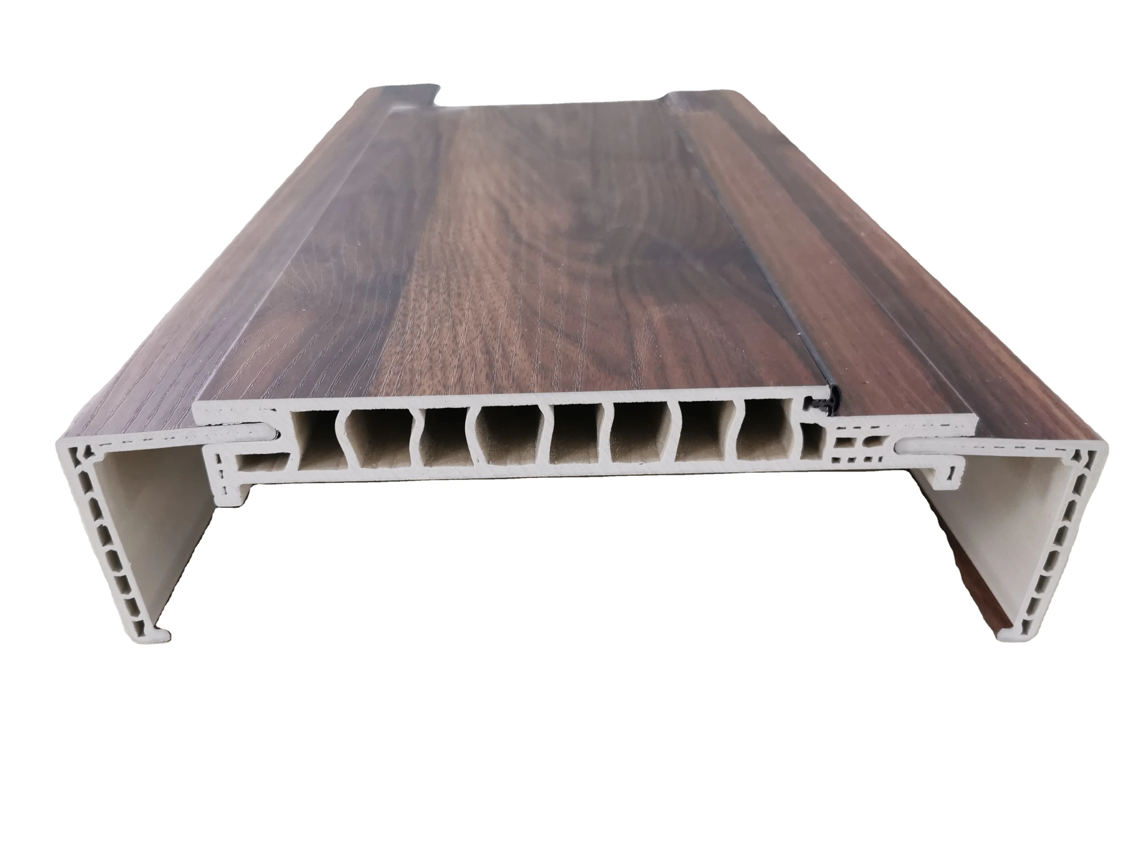 16-25cm easy installation big size portable wood plastic composite WPC door leaf and window frame for project