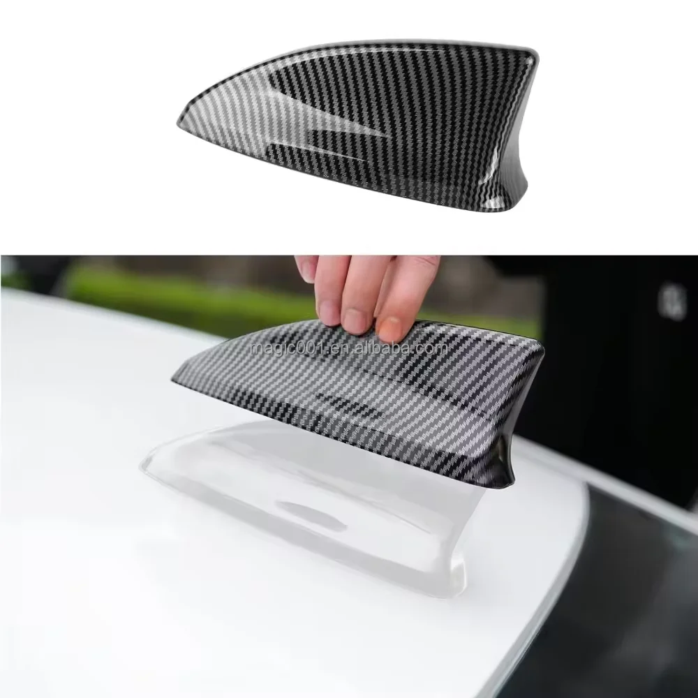 Dry Carbon Fiber Antenna Shark Fin Cover For B/MW G80 G82 M3 M4 2021 2022 Stick on Antenna cover