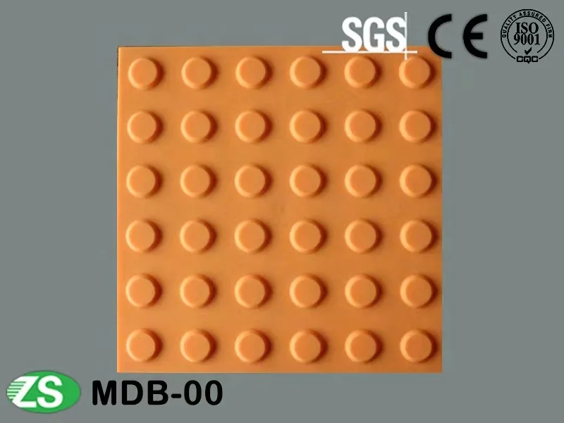 Outdoor Laying Of Pedestrian Anti Slip Pvc/Tpu Tactile Indicator Tiles For Blind People Parking Safety