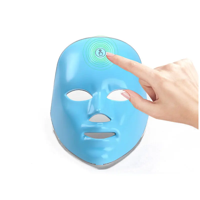 Therapy Beauty Facial Rave 7 Led Light Skin Rejuvenation Brightening Shrink Pores Device Led Face Mask Skin