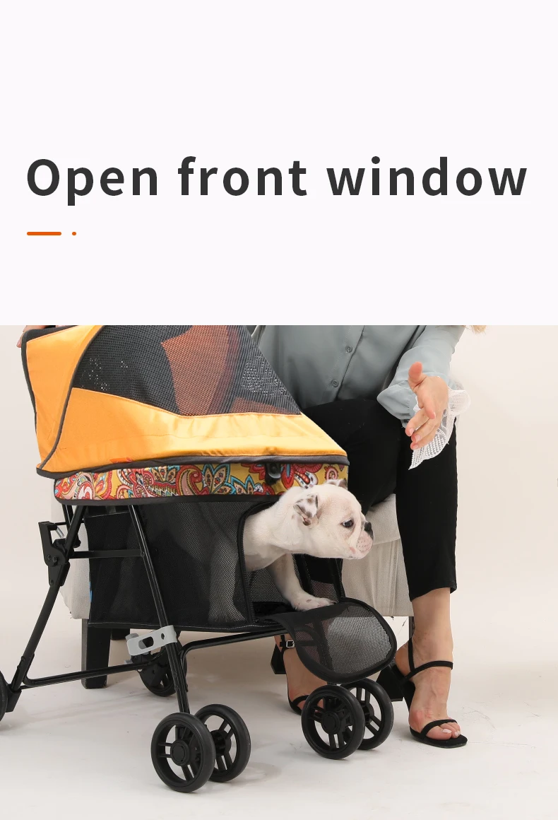 a large pet stroller with a handle