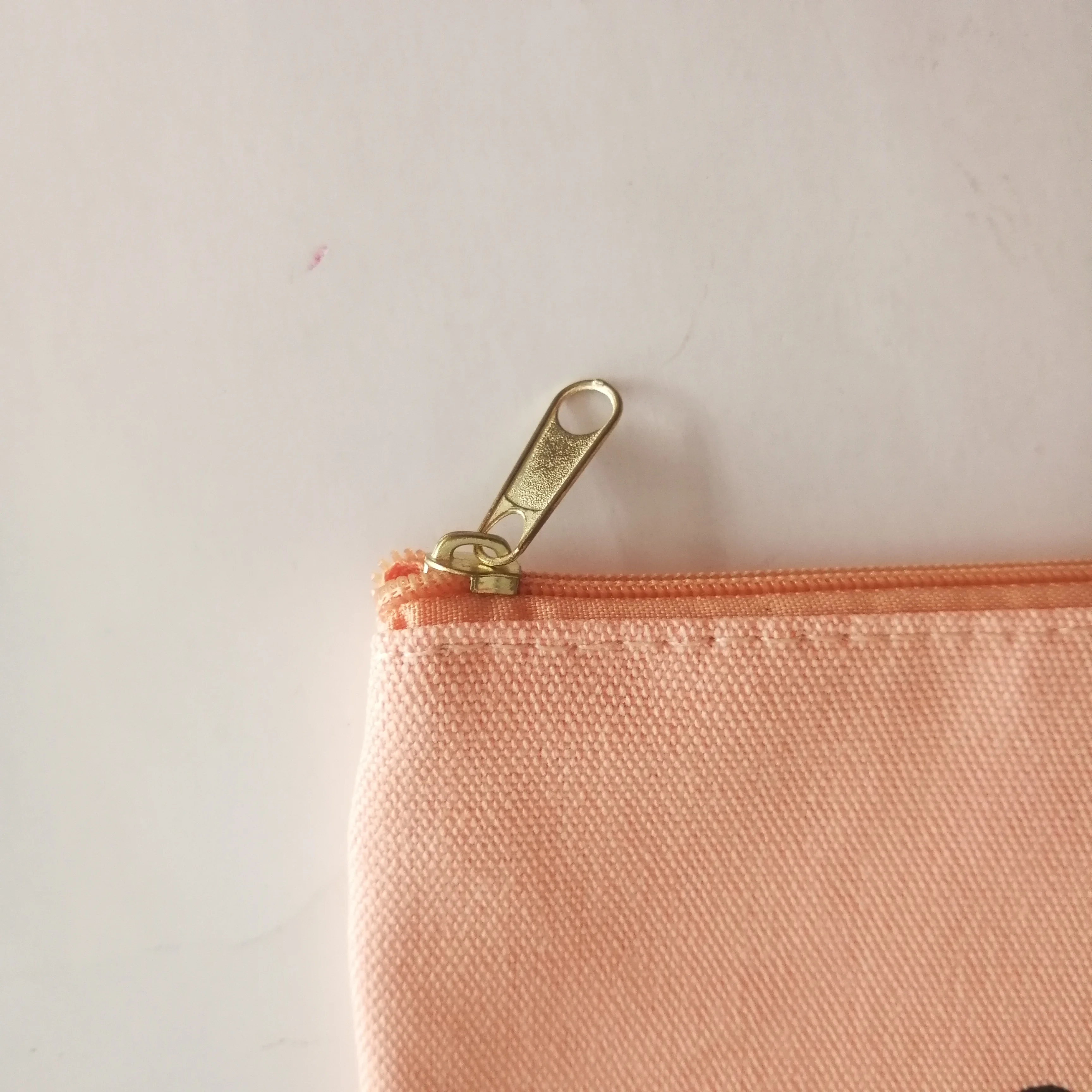 Promotion fashion custom mini small reusable cute cotton canvas bag coin wallet pencil makeup cosmetic pouch with zipper