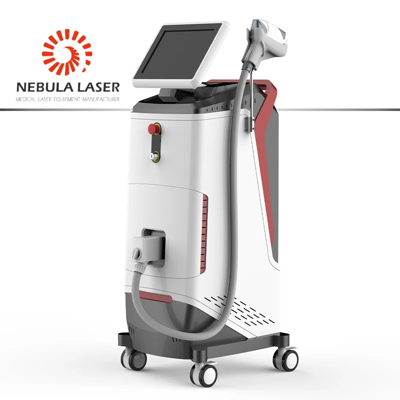 Hair removal machine with ice cooling head triple waves diode laser
