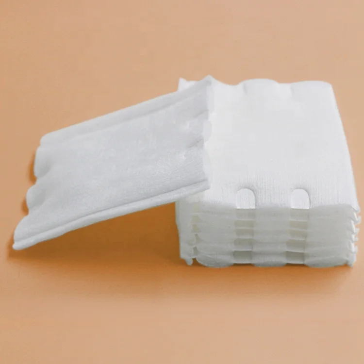 Double Sided Cosmetic Cotton Pads Organic Cotton Disposable Makeup Remover Pads
