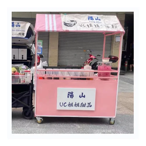 High Quality Advertising Foldable Promotion Table Display Food Stall Kiosk Portable Exhibition Stand