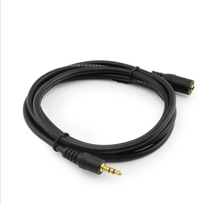 1.5 meter(6 feet) male to female 3.5mm/35mm audio extension cable with gold plated plug