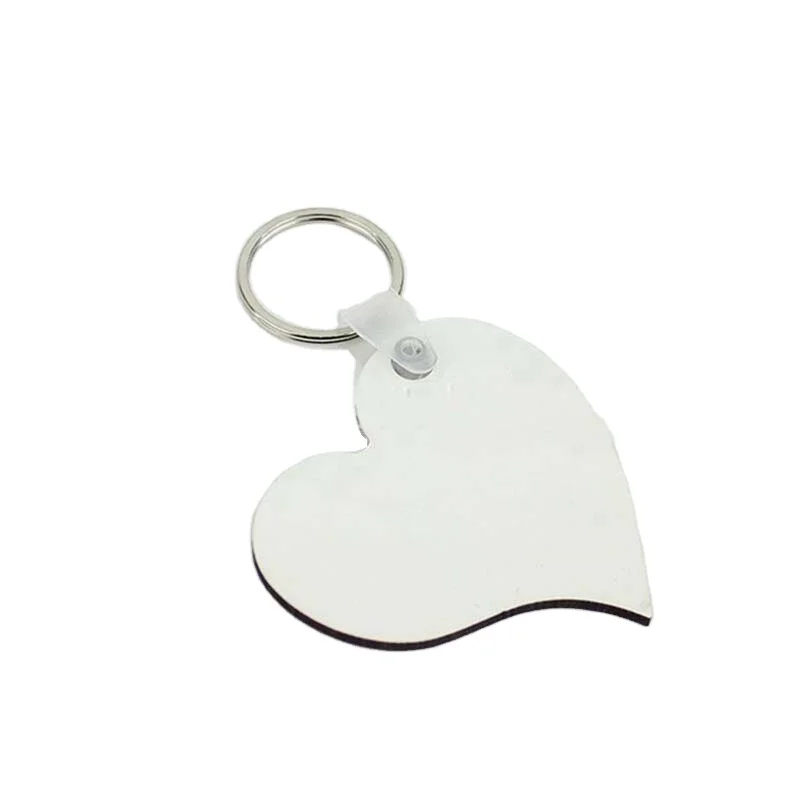 
Heart shape sublimation blanks car wooden key chain sublimation keychain blank custom key chain with Logo 