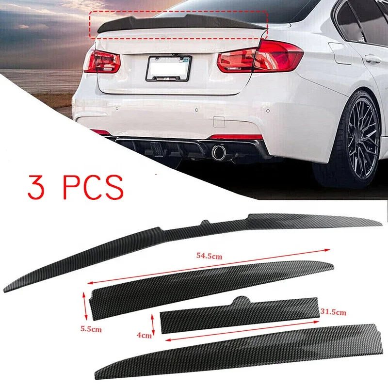 Car Accessories Adjustable Rear Wing Lip Spoiler Black Tail Trunk Roof Car Lip Spoiler